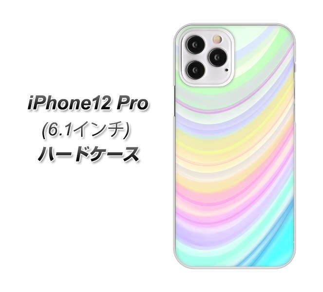 iPhone12 Pro 高画質仕上げ 背面印刷 ハードケース【YJ312 カラー レインボー】