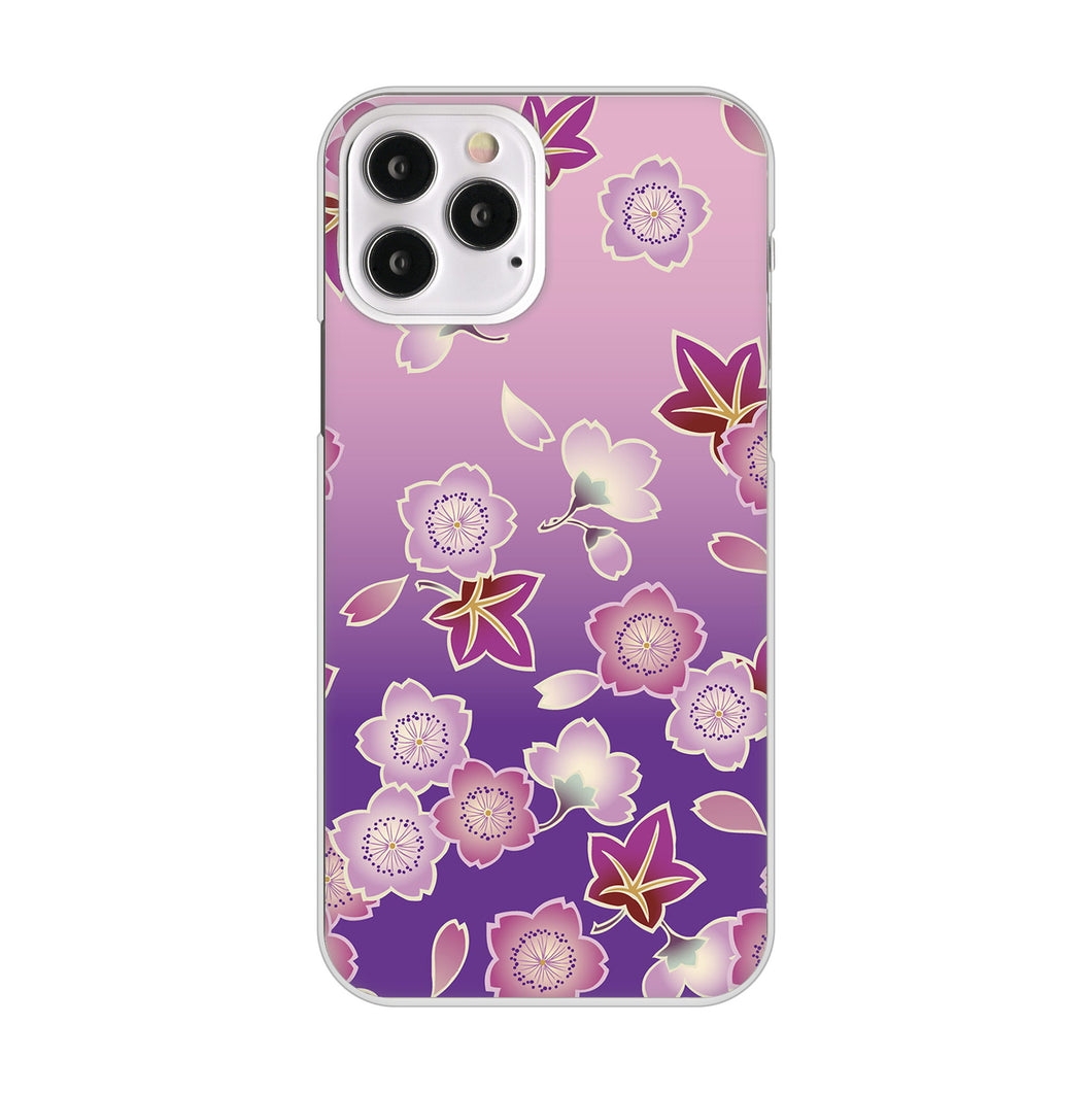 iPhone12 Pro 高画質仕上げ 背面印刷 ハードケース 和花柄