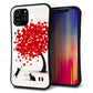 iPhone12 Pro Max スマホケース 「SEA Grip」 グリップケース Sライン 【EK915 二匹のネコとハートの木】 UV印刷