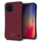 iPhone12 Pro Max スマホケース 「SEA Grip」 グリップケース Sライン 【KM919 レトロカラー(バーガンディー)】 UV印刷