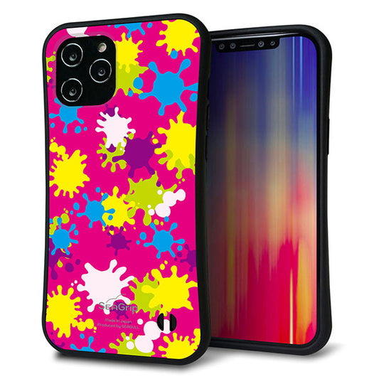iPhone12 Pro Max スマホケース 「SEA Grip」 グリップケース Sライン 【MA876 ペイントピンク】 UV印刷
