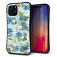 iPhone12 Pro Max スマホケース 「SEA Grip」 グリップケース Sライン 【SC883 ハワイアンアロハレトロ ブルー】 UV印刷