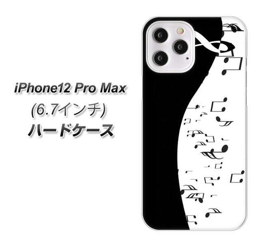 iPhone12 Pro Max 高画質仕上げ 背面印刷 ハードケース【114 モノトーンのリズム】