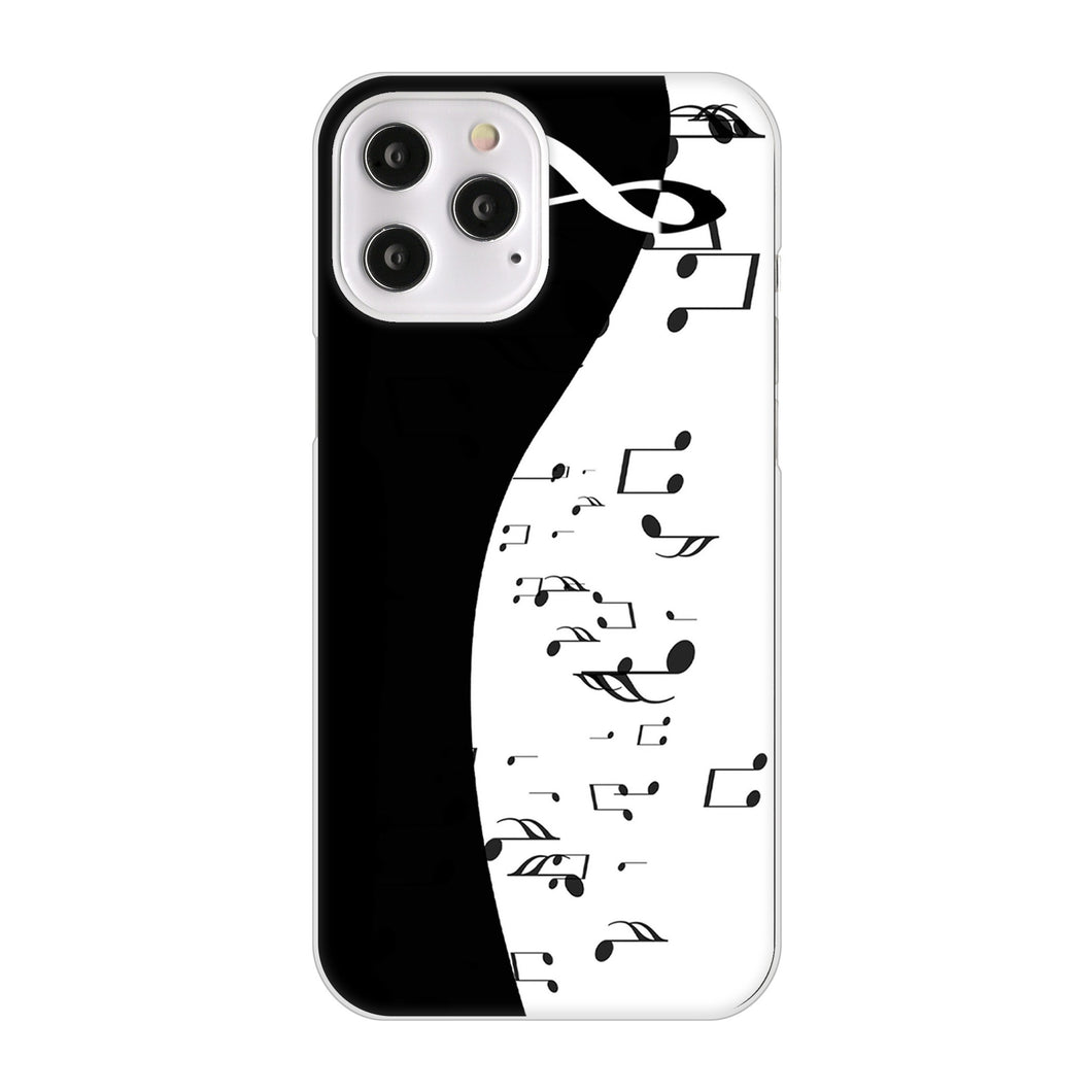 iPhone12 Pro Max 高画質仕上げ 背面印刷 ハードケース 音符
