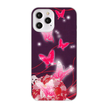 iPhone12 Pro Max 高画質仕上げ 背面印刷 ハードケース バタフライ