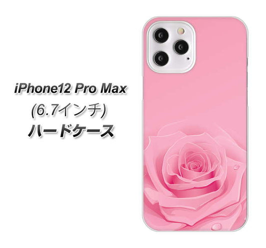 iPhone12 Pro Max 高画質仕上げ 背面印刷 ハードケース【401 ピンクのバラ】