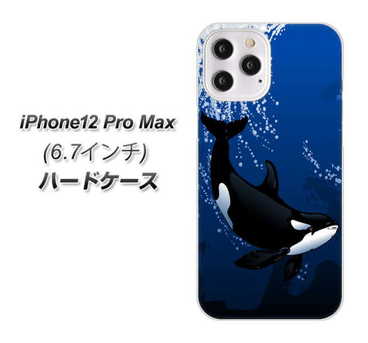 iPhone12 Pro Max 高画質仕上げ 背面印刷 ハードケース【423 シャチ】
