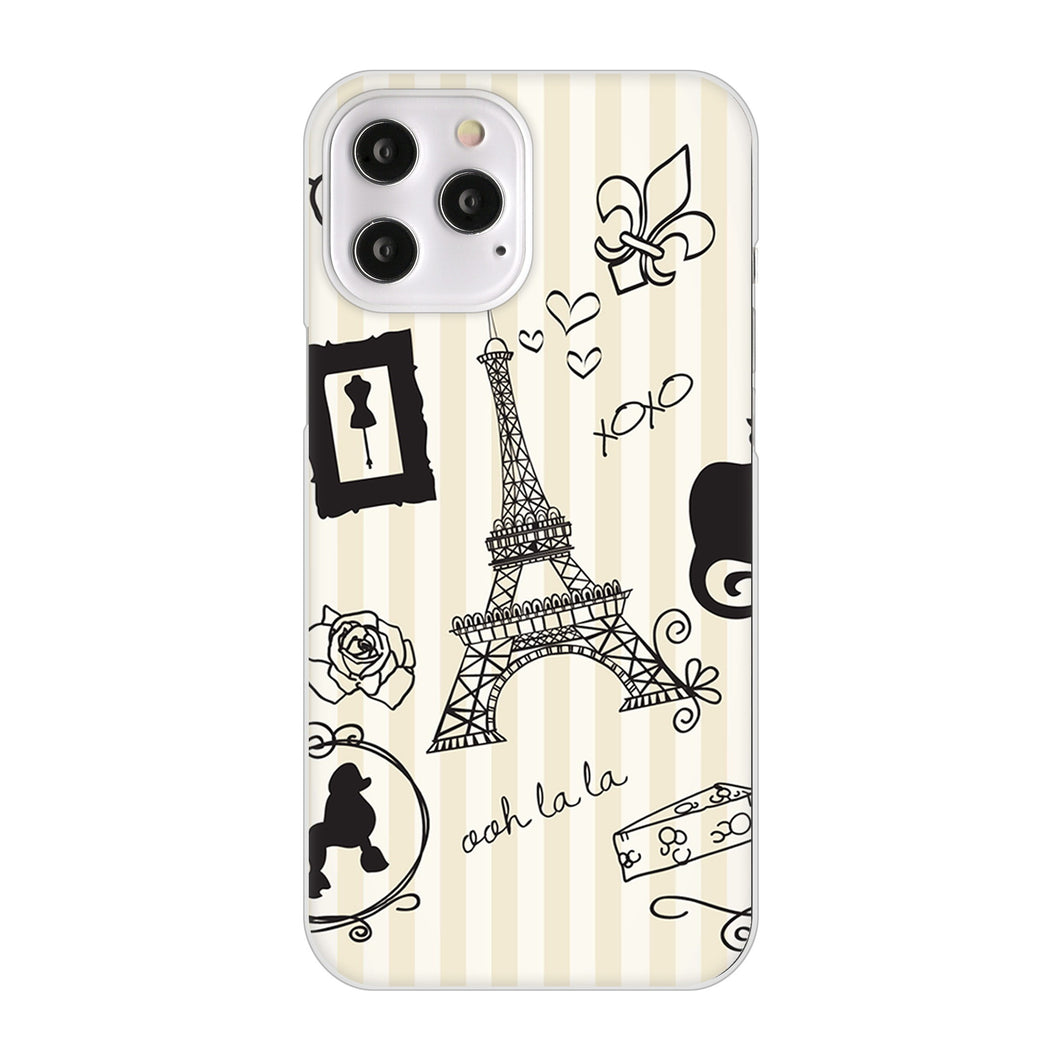 iPhone12 Pro Max 高画質仕上げ 背面印刷 ハードケース LOVE フランス