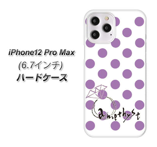 iPhone12 Pro Max 高画質仕上げ 背面印刷 ハードケース【OE811 2月アメジスト】