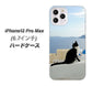 iPhone12 Pro Max 高画質仕上げ 背面印刷 ハードケース 【VA805 ネコと地中海】