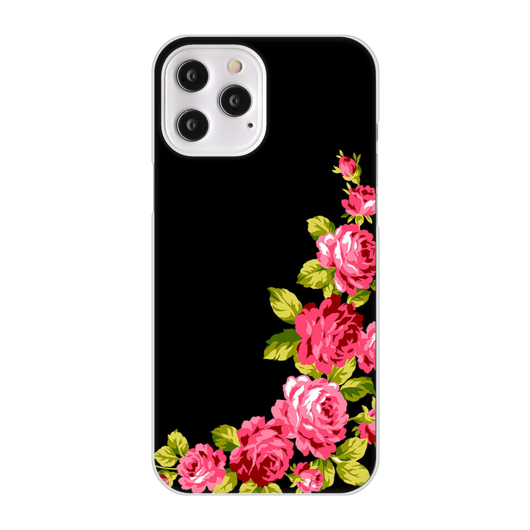 iPhone12 Pro Max 高画質仕上げ 背面印刷 ハードケース ロマンチックなバラ