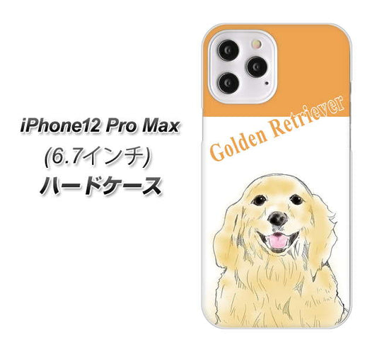 iPhone12 Pro Max 高画質仕上げ 背面印刷 ハードケース【YD827 ゴールデンレトリバー03】