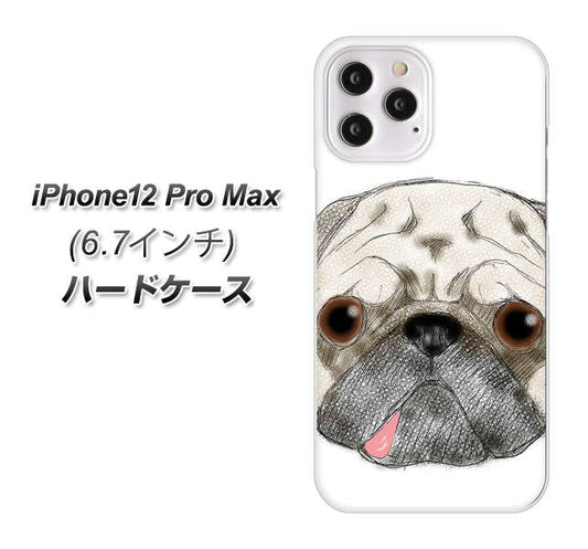 iPhone12 Pro Max 高画質仕上げ 背面印刷 ハードケース【YD855 パグ01】