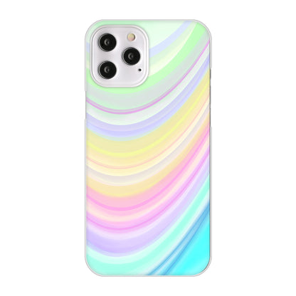 iPhone12 Pro Max 高画質仕上げ 背面印刷 ハードケース レインボー