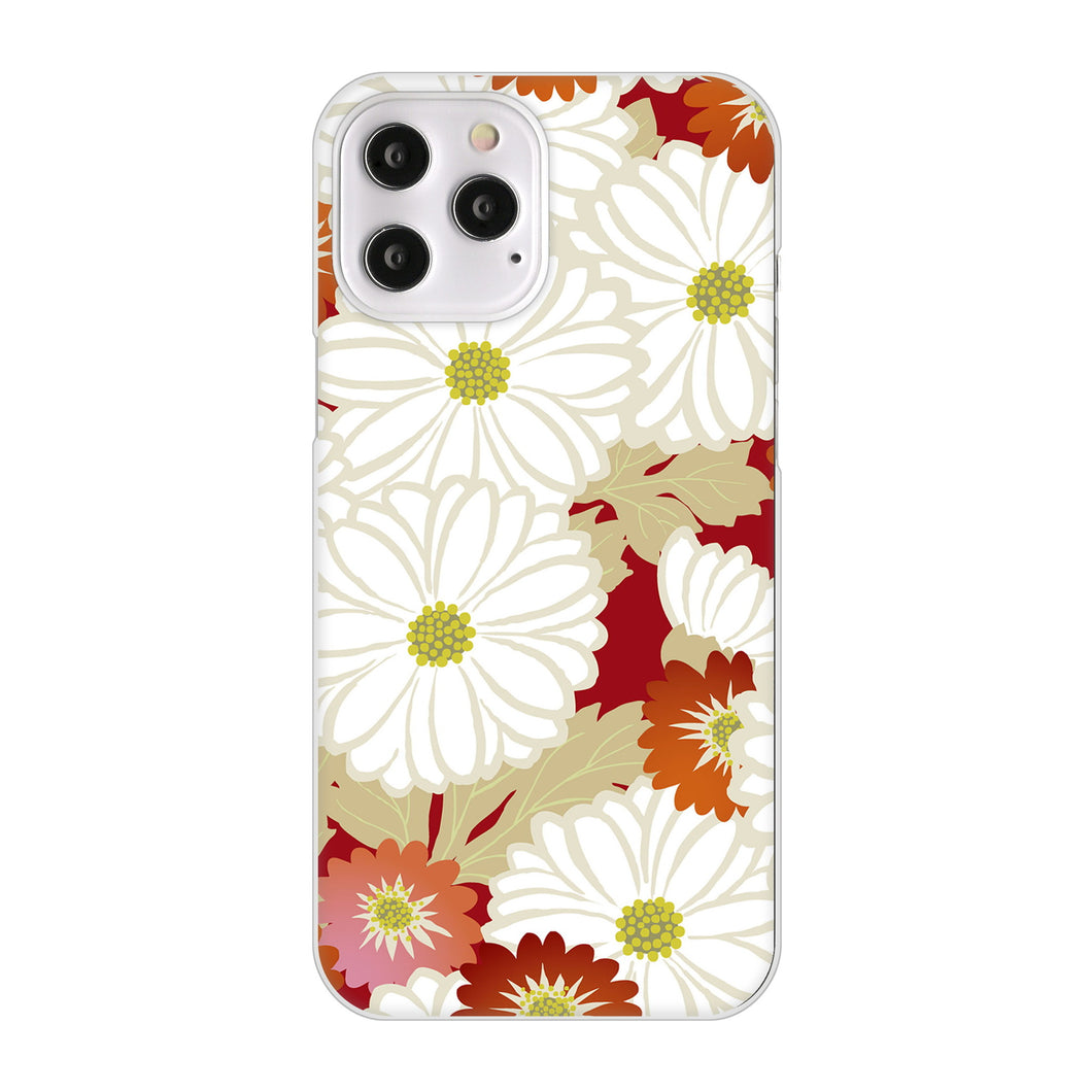 iPhone12 Pro Max 高画質仕上げ 背面印刷 ハードケース 和花柄