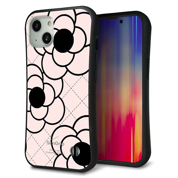 iPhone13 スマホケース 「SEA Grip」 グリップケース Sライン 【EK926 カメリア ピンク】 UV印刷