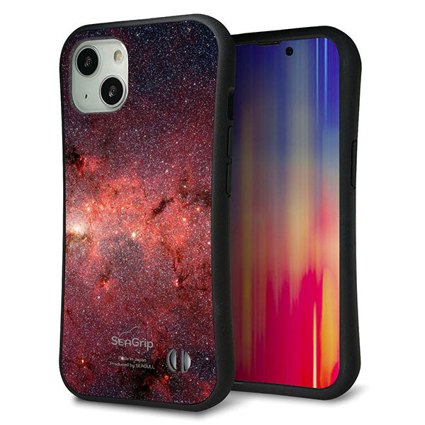 iPhone13 スマホケース 「SEA Grip」 グリップケース Sライン 【KM923 Galaxias Red】 UV印刷