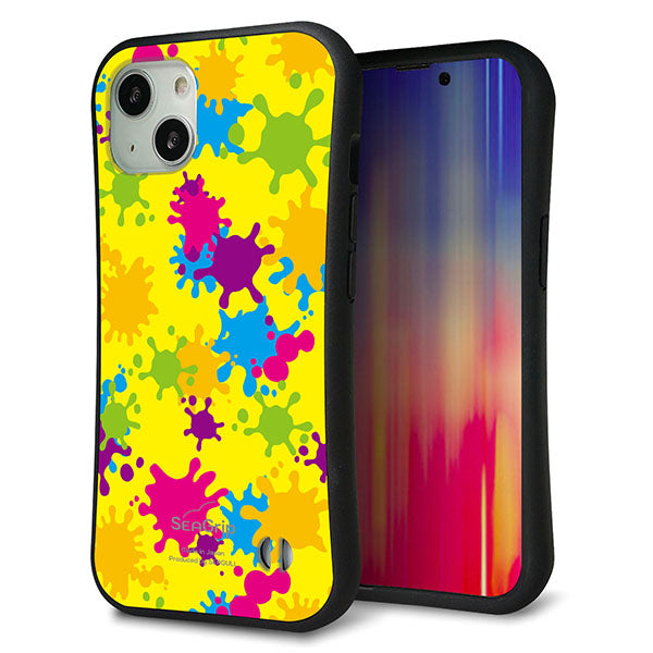 iPhone13 スマホケース 「SEA Grip」 グリップケース Sライン 【MA879 ペイントイエロー】 UV印刷
