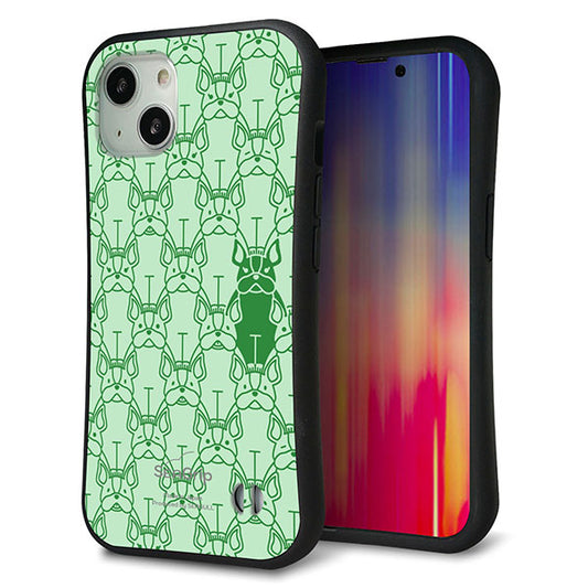 iPhone13 スマホケース 「SEA Grip」 グリップケース Sライン 【MA916 パターン ドッグ】 UV印刷