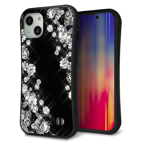 iPhone13 スマホケース 「SEA Grip」 グリップケース Sライン 【VA871 ダイヤモンドフレーム】 UV印刷