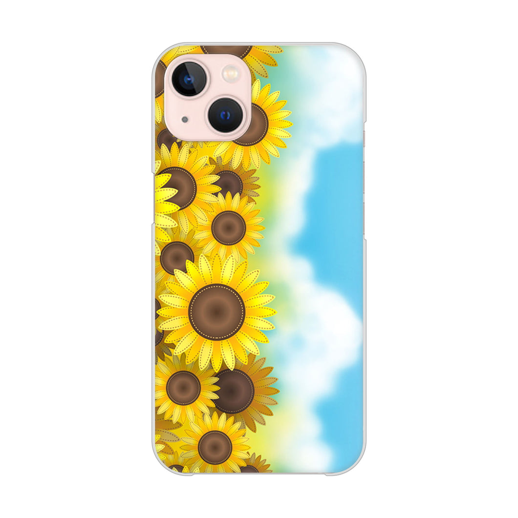 iPhone13 高画質仕上げ 背面印刷 ハードケース 【148 ひまわり畑】
