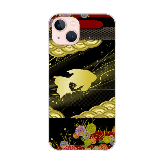 iPhone13 高画質仕上げ 背面印刷 ハードケース 【174 天の川の金魚】