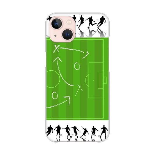 iPhone13 高画質仕上げ 背面印刷 ハードケース 【304 サッカー戦略ボード】