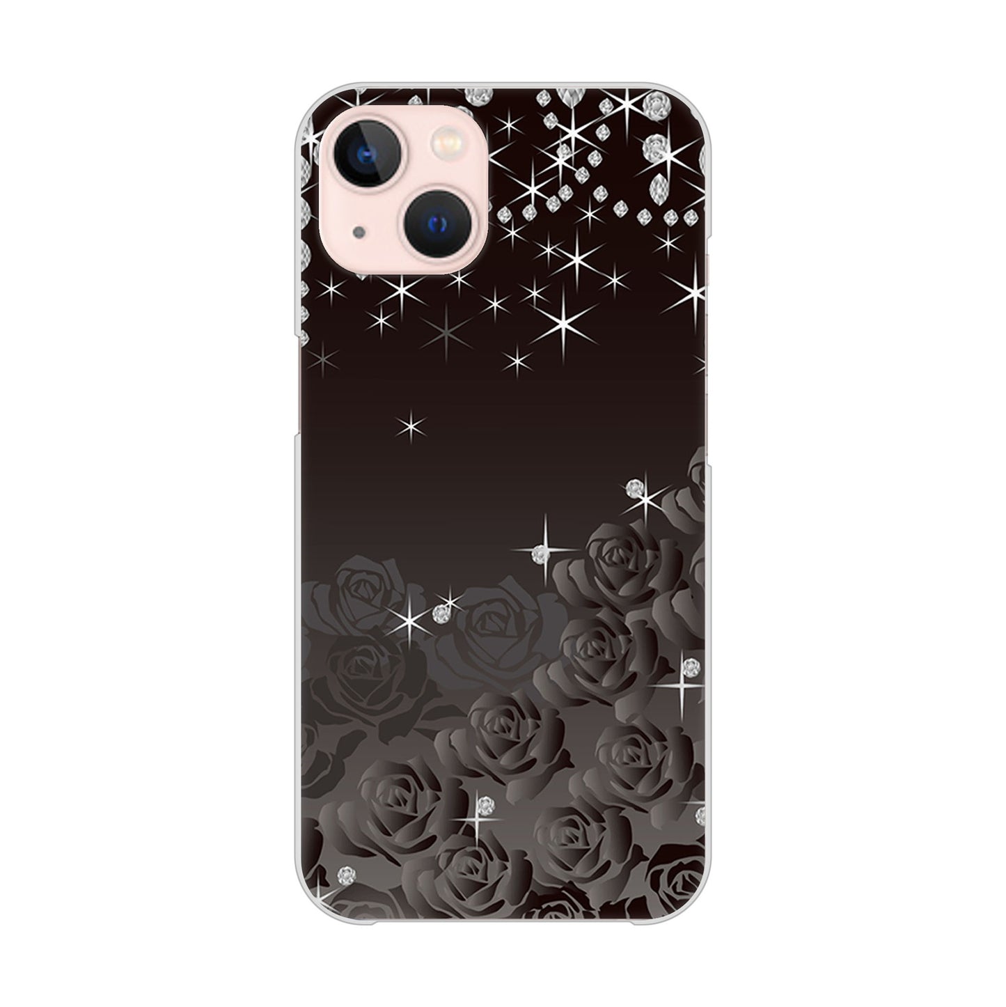 iPhone13 高画質仕上げ 背面印刷 ハードケース ロマンチックなバラ