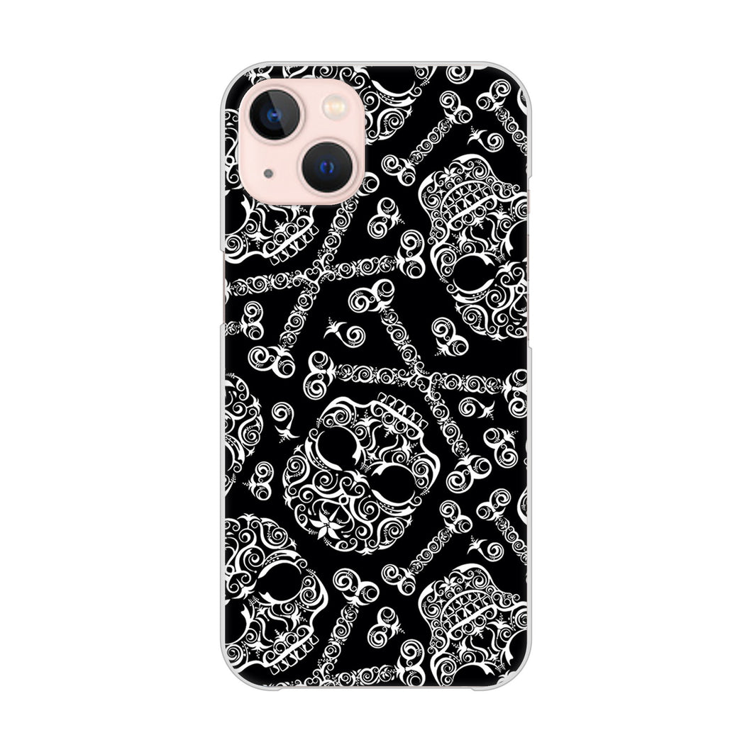 iPhone13 高画質仕上げ 背面印刷 ハードケース 【363 ドクロの刺青】