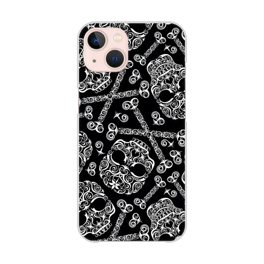 iPhone13 高画質仕上げ 背面印刷 ハードケース 【363 ドクロの刺青】