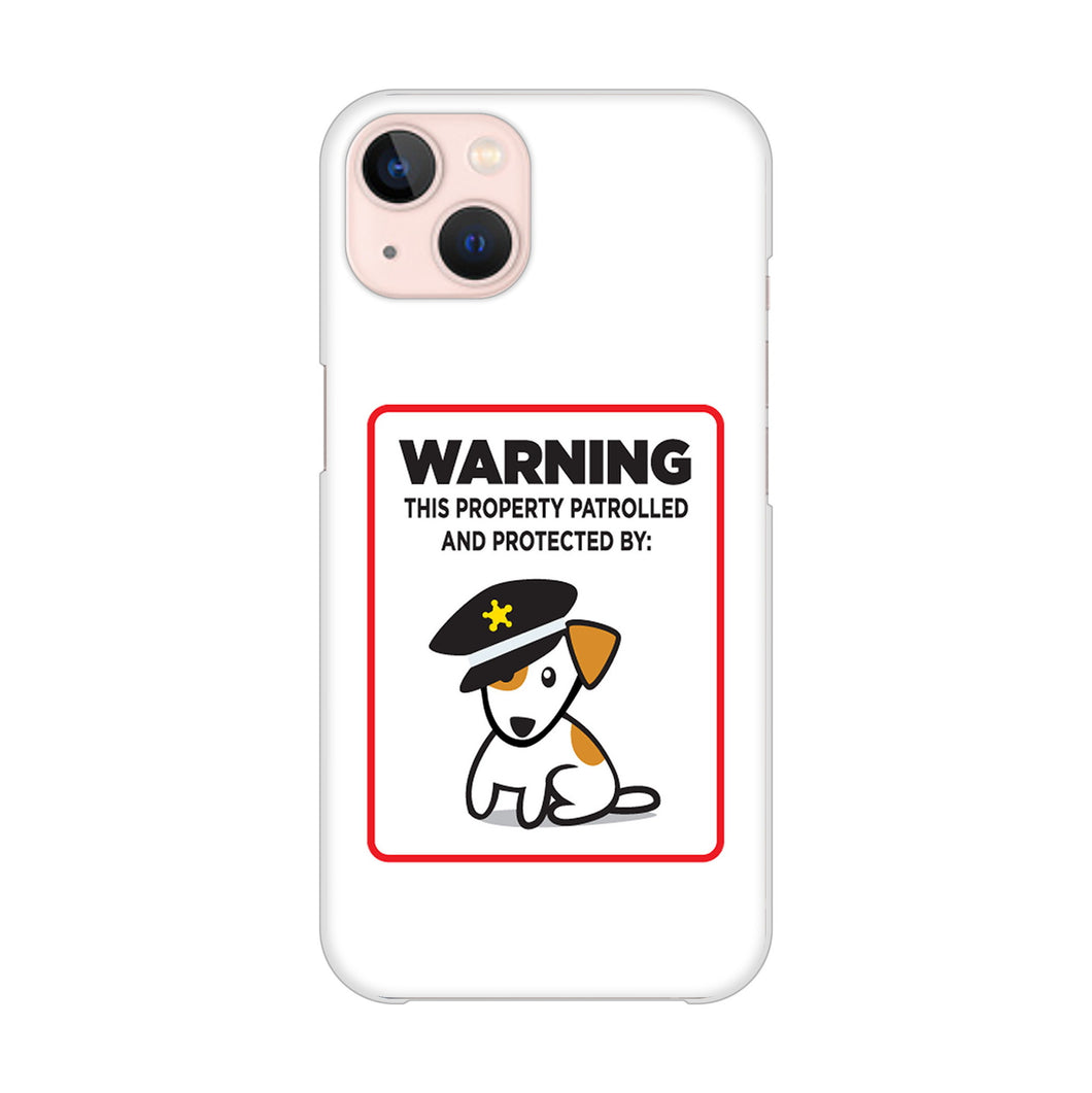 iPhone13 高画質仕上げ 背面印刷 ハードケース 【374 猛犬注意】