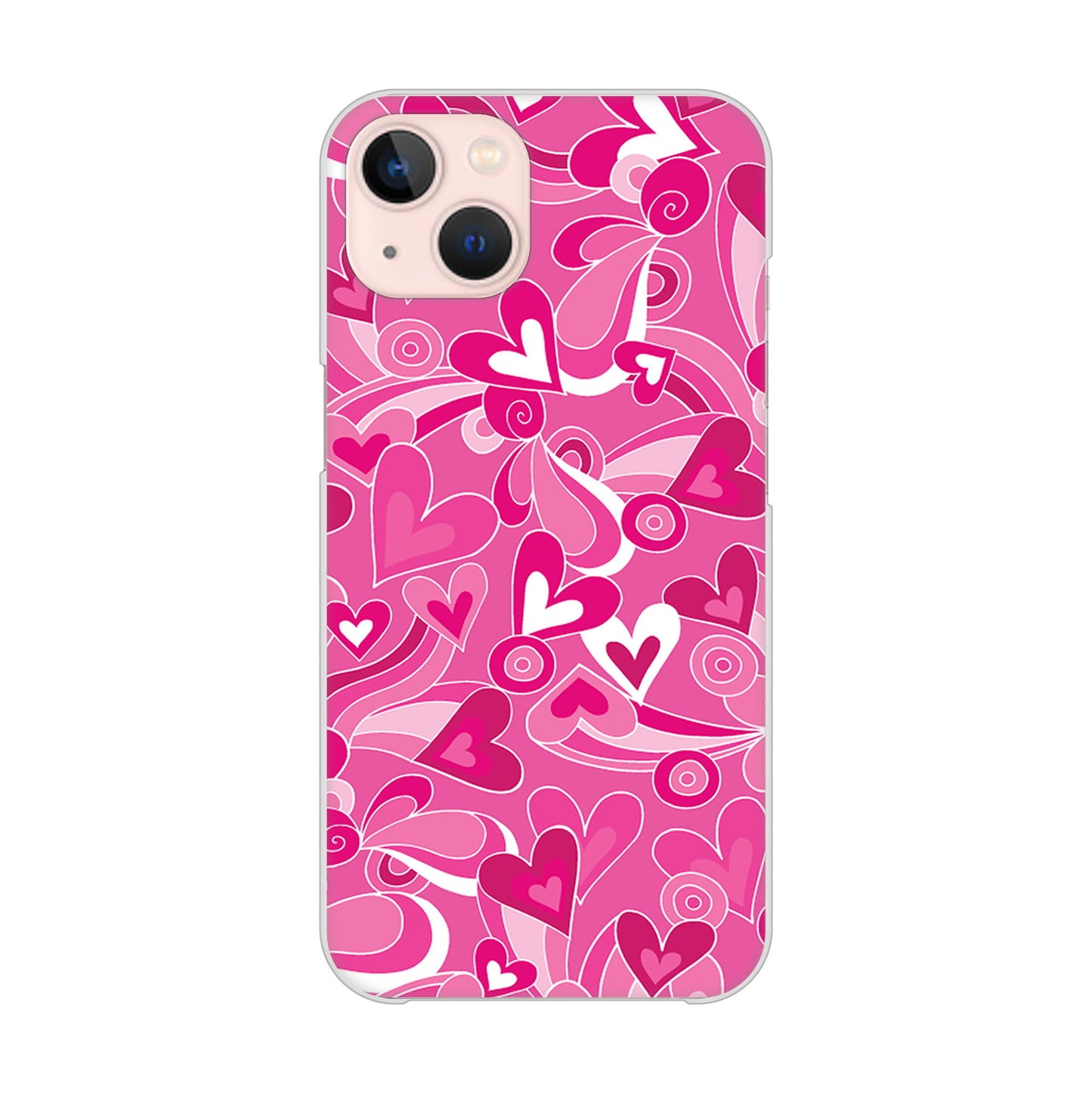iPhone13 高画質仕上げ 背面印刷 ハードケース プリティハート