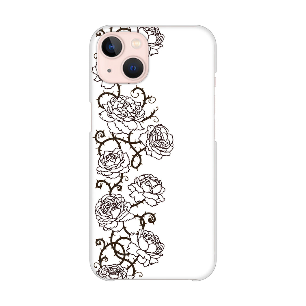 iPhone13 高画質仕上げ 背面印刷 ハードケース 【467 イバラ】