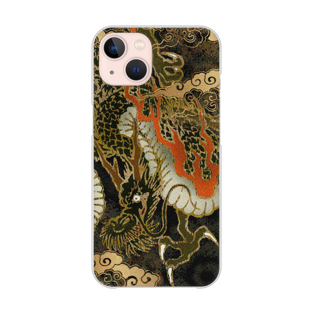 iPhone13 高画質仕上げ 背面印刷 ハードケース 【558 いかずちを纏う龍】