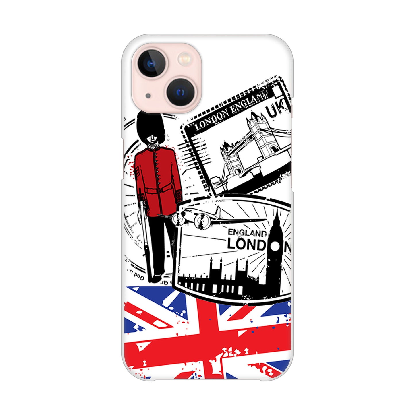 iPhone13 高画質仕上げ 背面印刷 ハードケース イギリスの風景