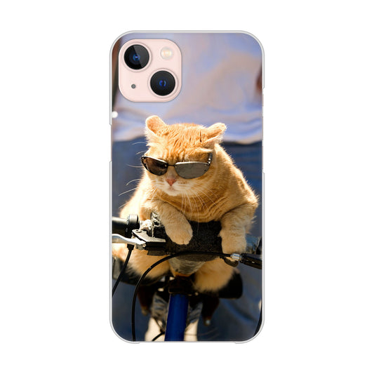 iPhone13 高画質仕上げ 背面印刷 ハードケース 【595 にゃんとサイクル】