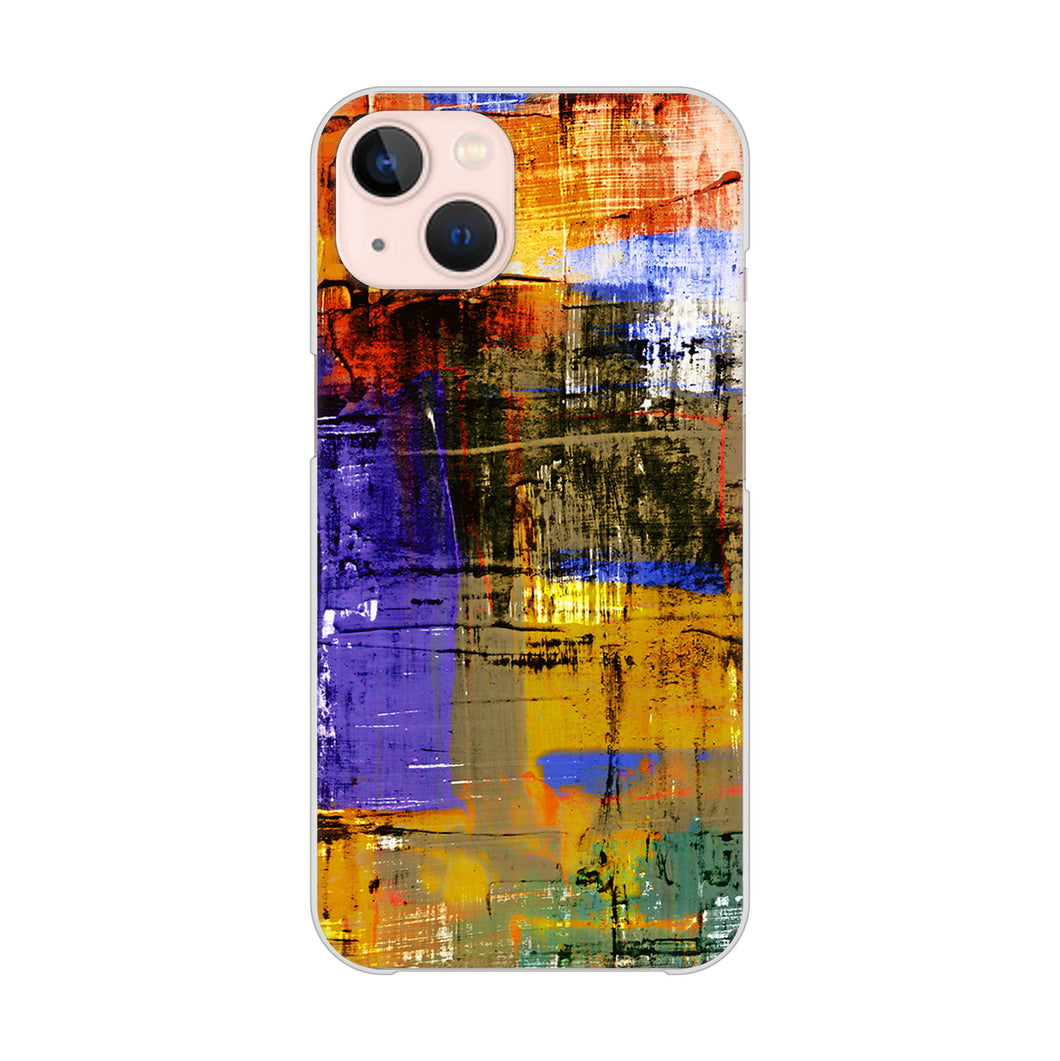 iPhone13 高画質仕上げ 背面印刷 ハードケース 【609 クラッシュアートBL】