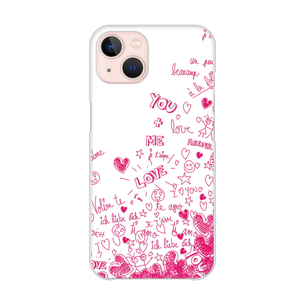 iPhone13 高画質仕上げ 背面印刷 ハードケース プリティハート