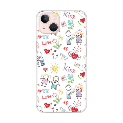 iPhone13 高画質仕上げ 背面印刷 ハードケース カップル＆ファミリー