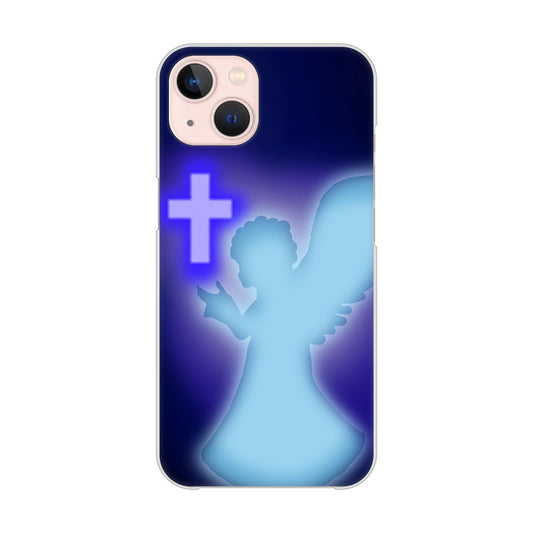 iPhone13 高画質仕上げ 背面印刷 ハードケース 【1249 祈りを捧げる天使】