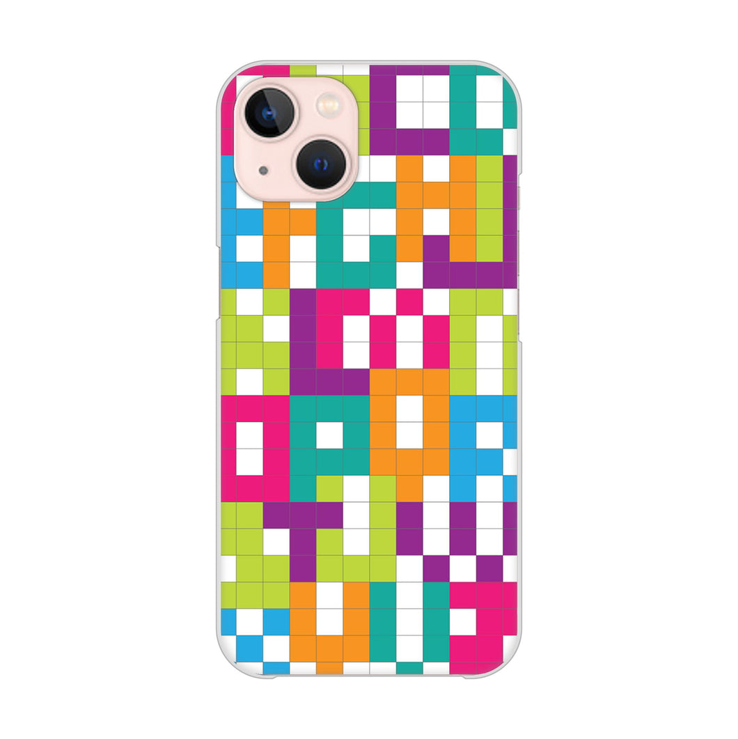 iPhone13 高画質仕上げ 背面印刷 ハードケース 【IB916 ブロックアルファベット】