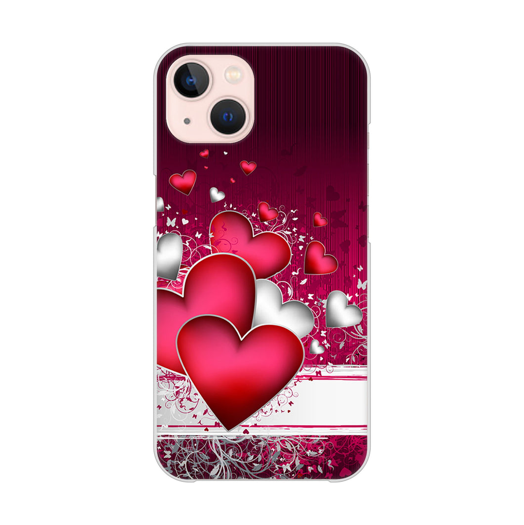 iPhone13 高画質仕上げ 背面印刷 ハードケース 【VA835 ハートの息吹】