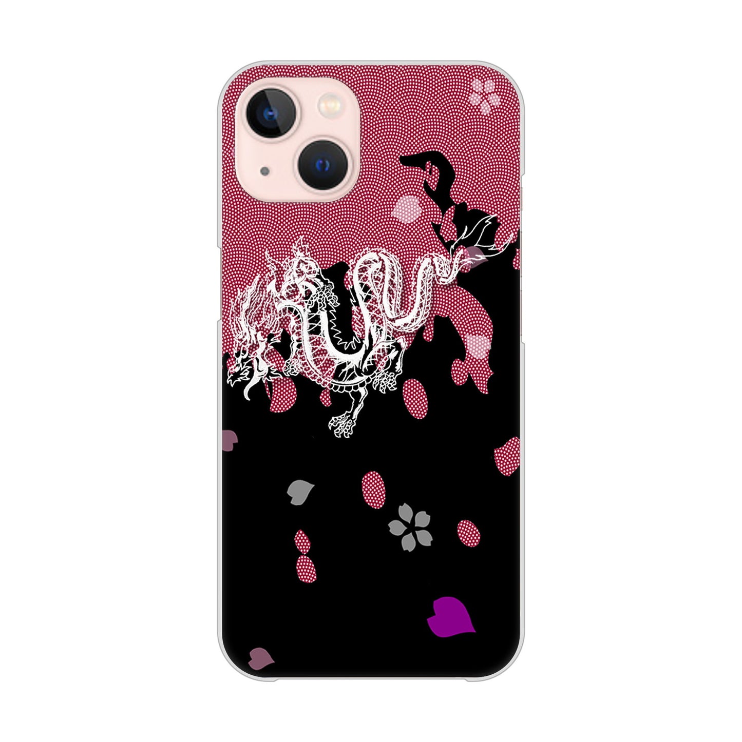 iPhone13 高画質仕上げ 背面印刷 ハードケース 和竜