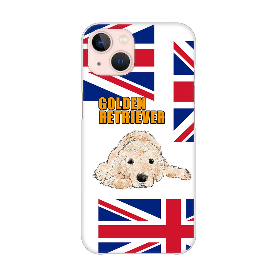 iPhone13 高画質仕上げ 背面印刷 ハードケース ゴールデンレトリバー