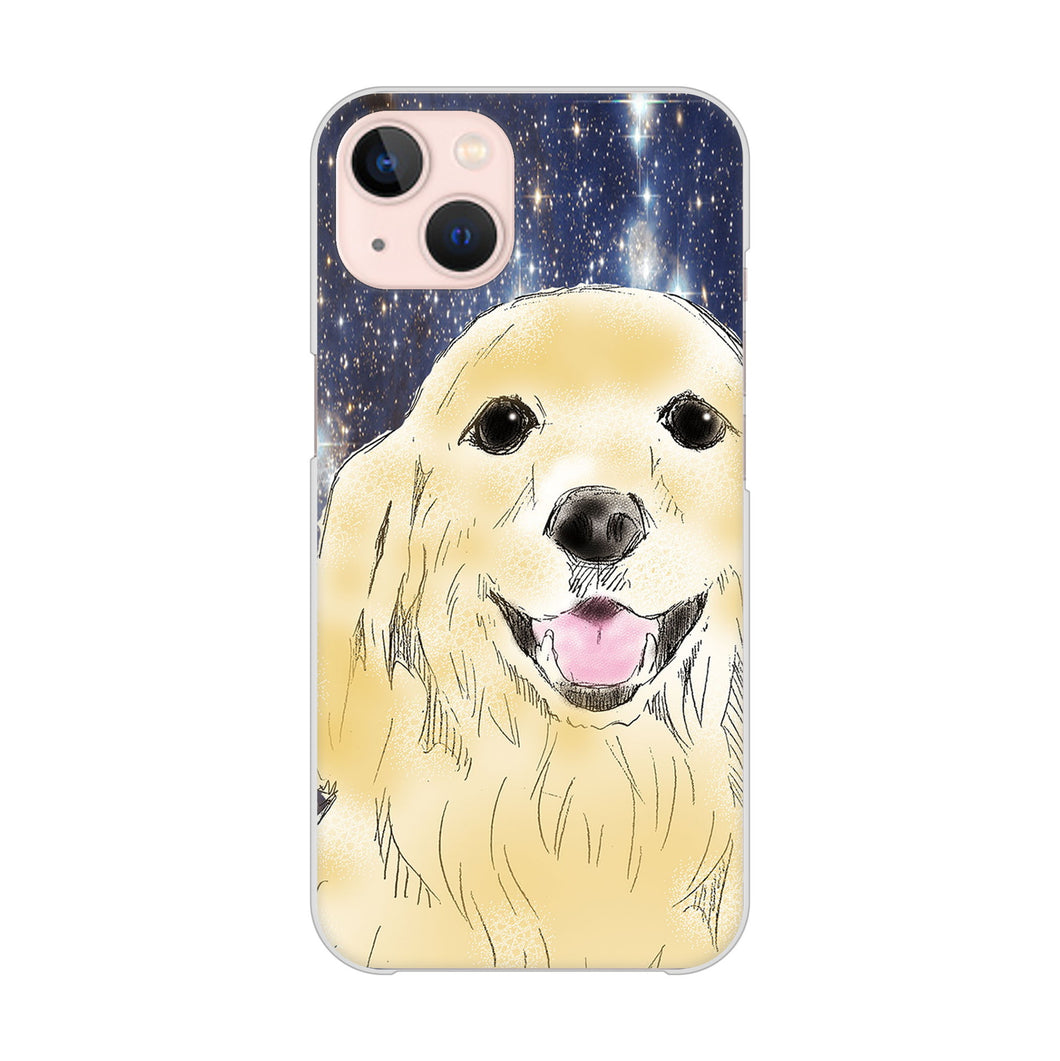 iPhone13 高画質仕上げ 背面印刷 ハードケース ゴールデンレトリバー