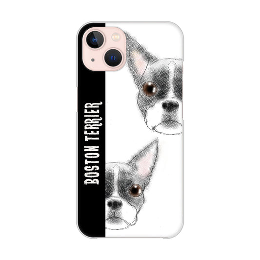 iPhone13 高画質仕上げ 背面印刷 ハードケース ボストンテリア