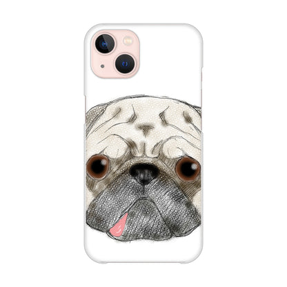 iPhone13 高画質仕上げ 背面印刷 ハードケース パグ