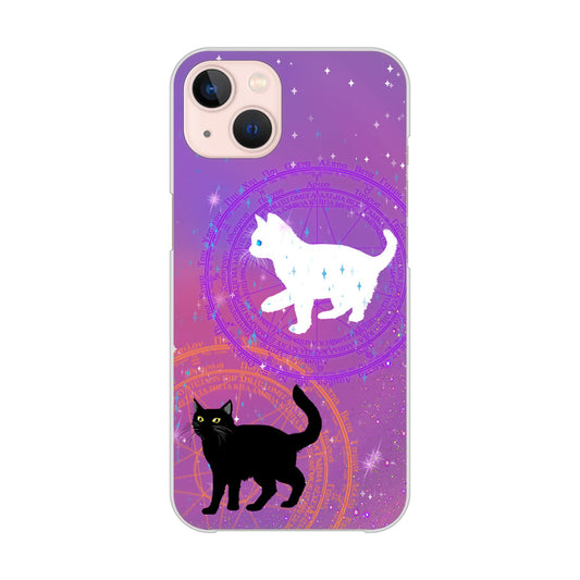 iPhone13 高画質仕上げ 背面印刷 ハードケース 魔法陣猫