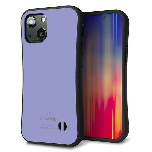 iPhone13 mini スマホケース 「SEA Grip」 グリップケース Sライン 【KM900 パステルカラー(パステルブルー)】 UV印刷