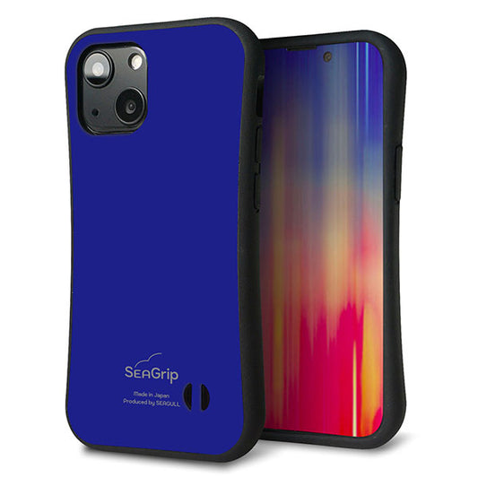 iPhone13 mini スマホケース 「SEA Grip」 グリップケース Sライン 【KM912 ポップカラー(ブルー)】 UV印刷